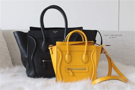 celine luggage bag size comparison|celine nano luggage shoulder bag.